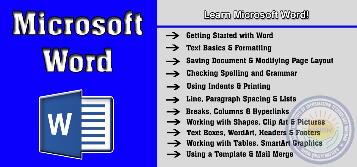 Learn Microsoft Word in Computer Essential Training (CET)